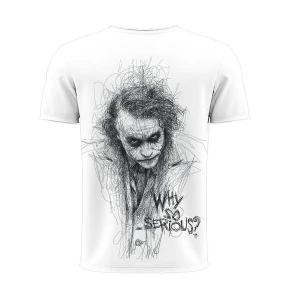 3D Printed T Shirt Men Joker Face - Picture 2 of 2
